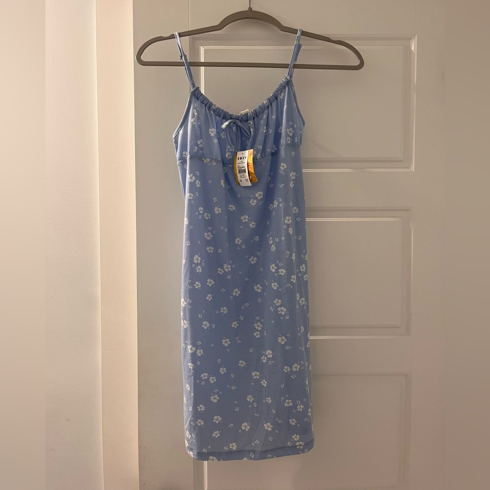 Roxy Light Blue Floral Chemise